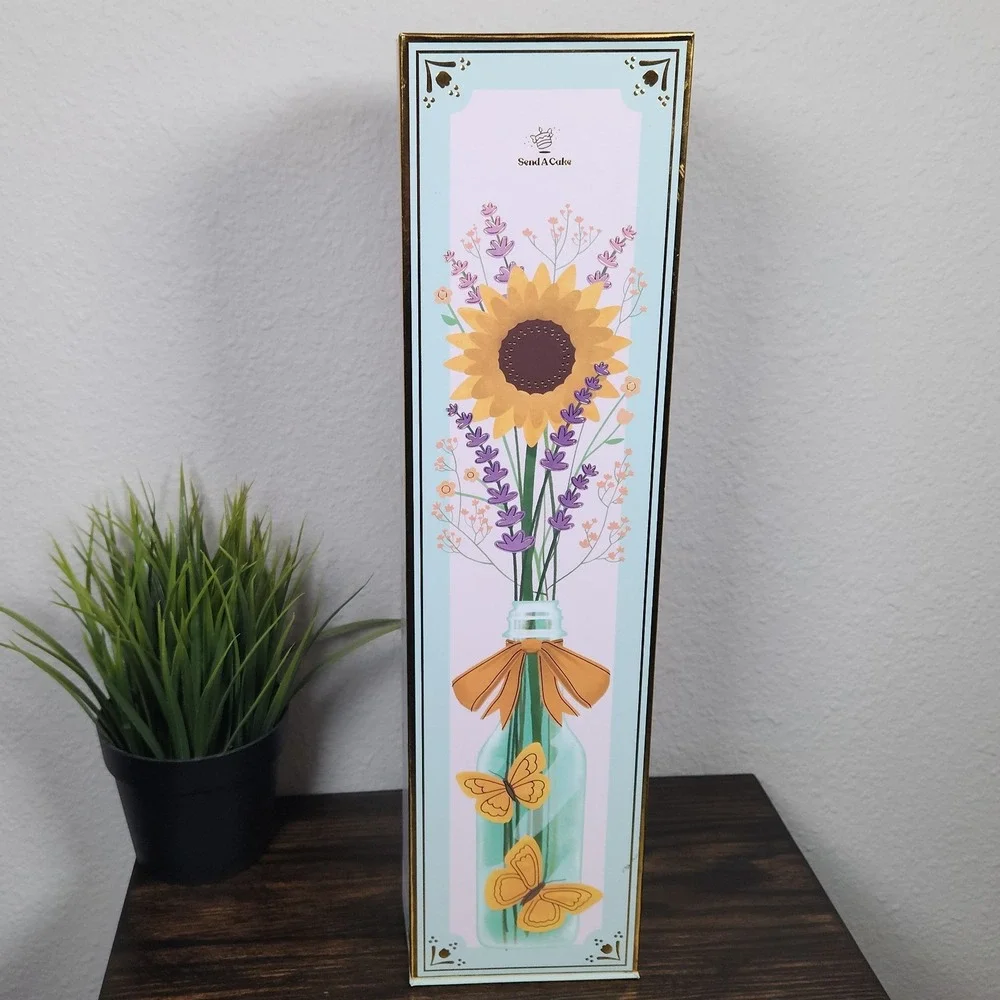 Wine Bottle Gift Box Flower‎ Light-Up Surprise Bubble Machine